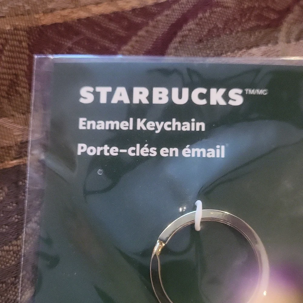 Starbucks Sealed Coffee Keychain Enamel Gold And Cool Charm